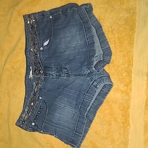 Women's Juniors Jean Shorts